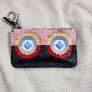 Fendi Monster Key Cles/Card Wallet. Normal signs of use interior